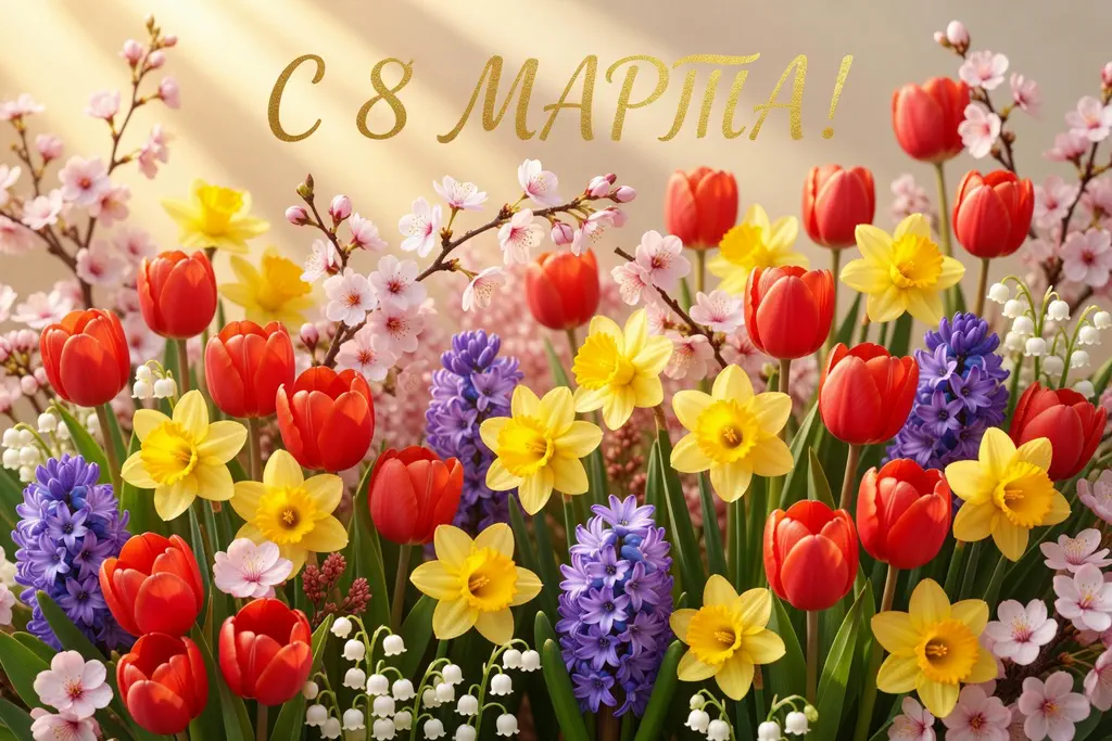 С праздником 8 марта!
